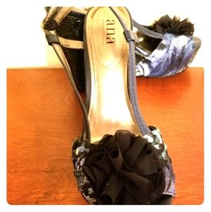 BLUE WEDGE HEELS~GREAT FOR SUMMER! ☀️